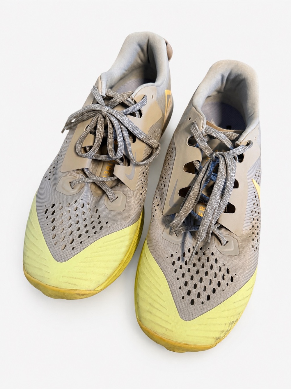 Nike Gray and Yellow Athletic Shoes